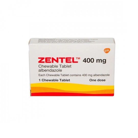 Зентел 400 mg х1 таблетки GSK