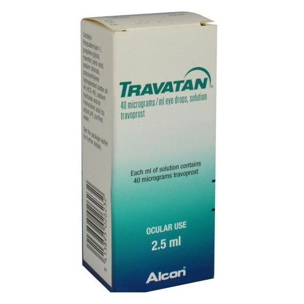 Траватан 40 микрограма/ml капки за очи, разтвор х2.5 мл Alcon