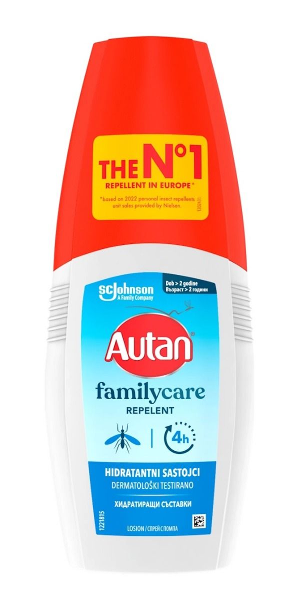 Autan FamilyCare Лосион Репелент против комари и насекоми х100 мл