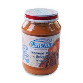 Ganchev Пюре телешко месо с домати и ориз над 4 месечна възраст x190 грама