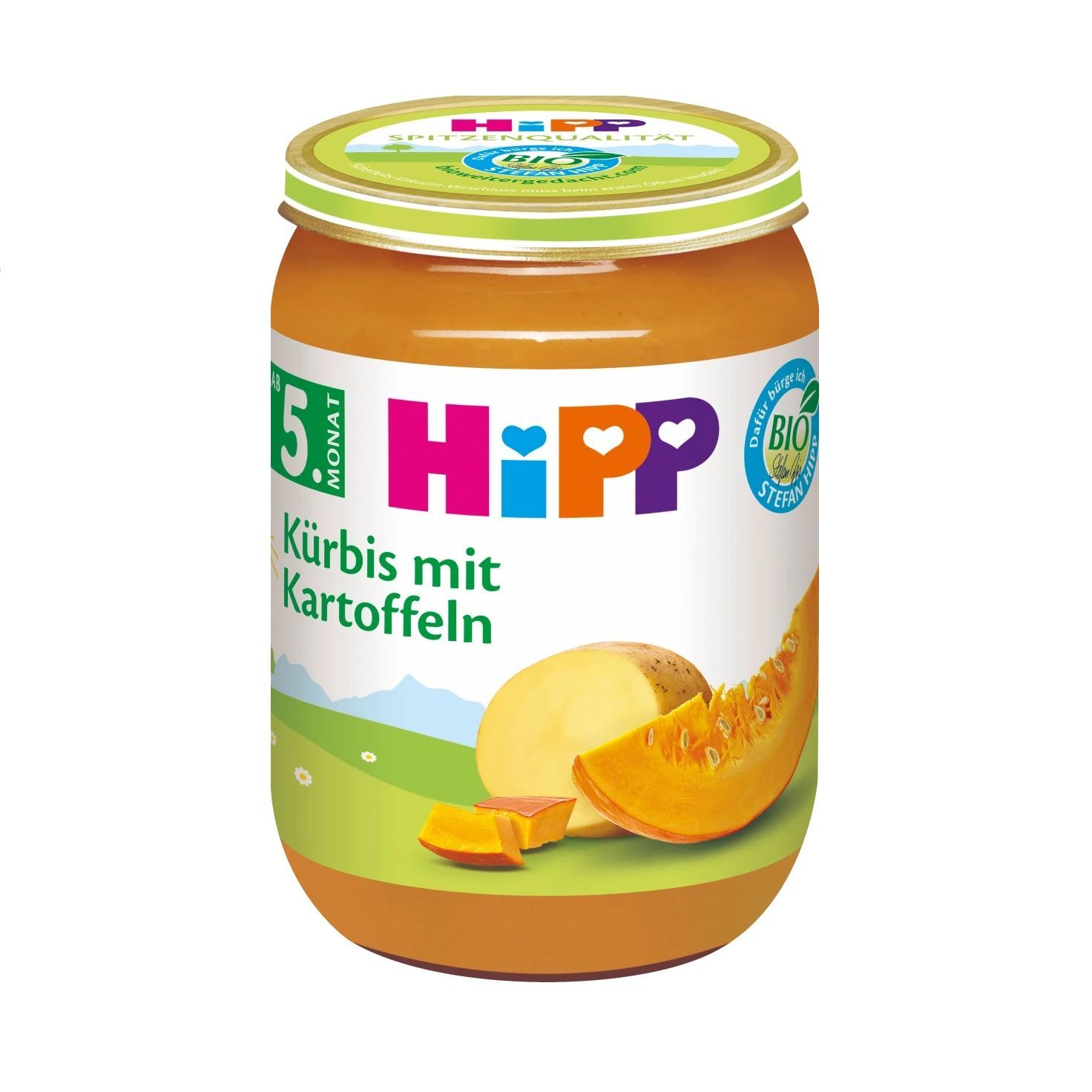 Hipp Био пюре тиква с картоф за деца от 5-ия месец x190 грама