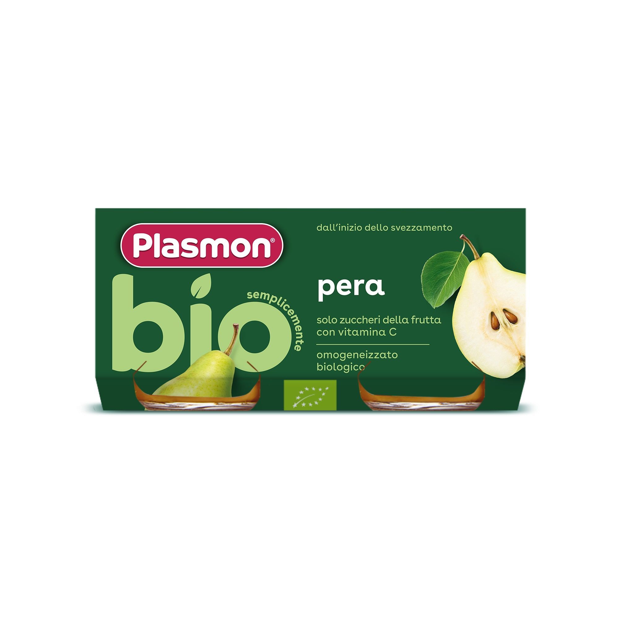 Plasmon Bio Пюре от круша за деца от 6-ия месец 2x80 грама