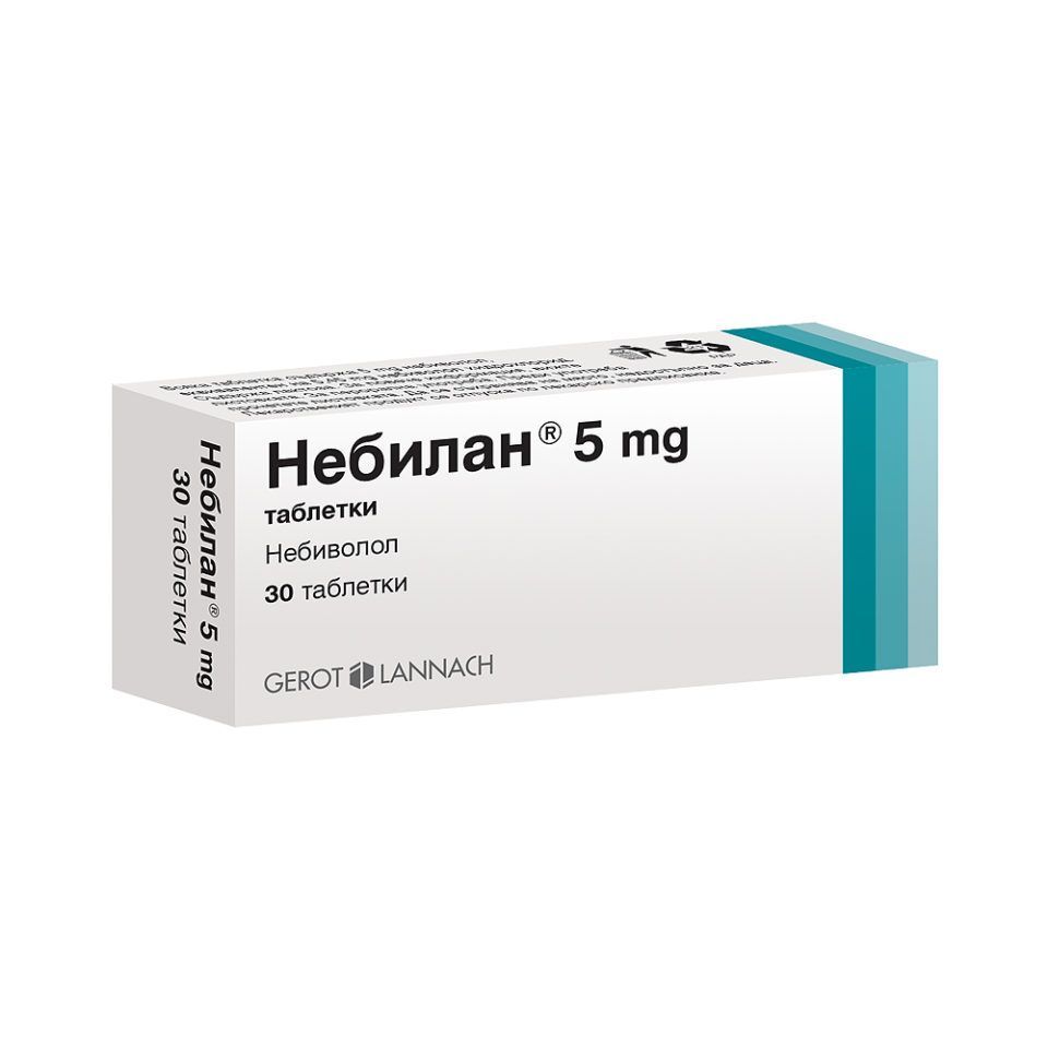 Небилан 5 mg х30 таблетки Gerot Lannach