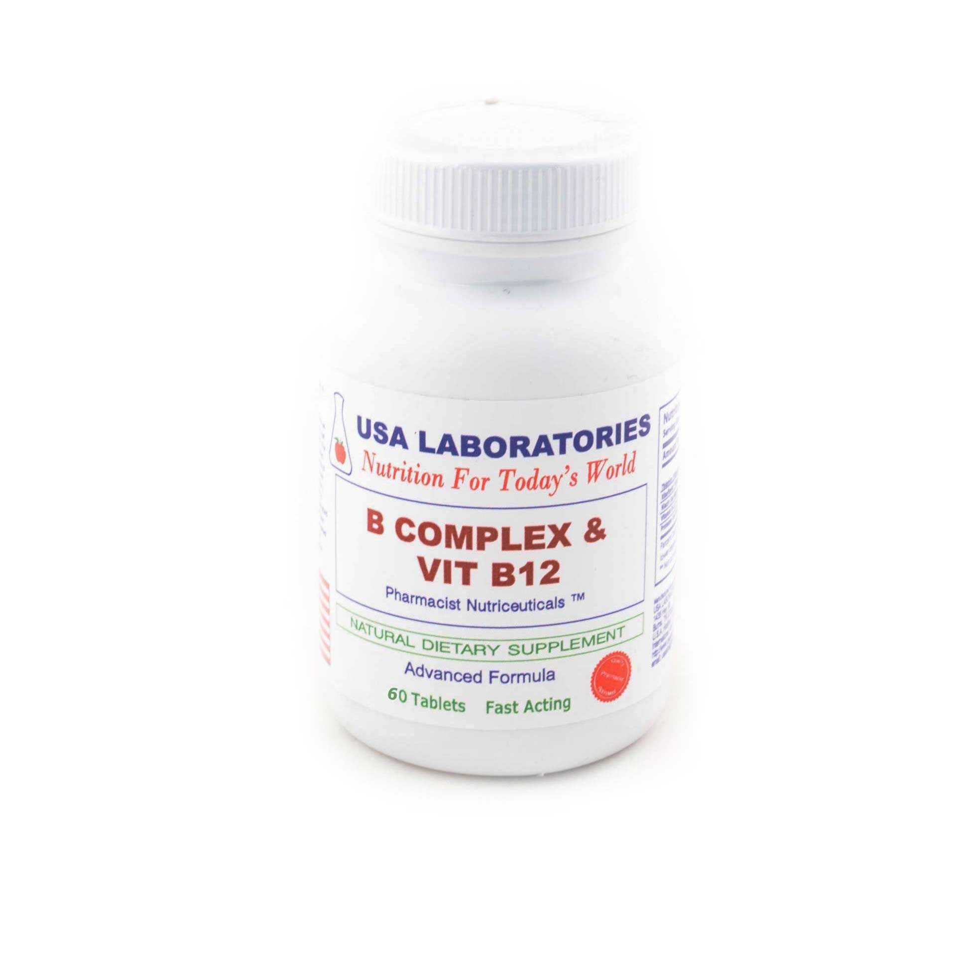 В комплекс с витамин В12 х30 таблетки USA Laboratories