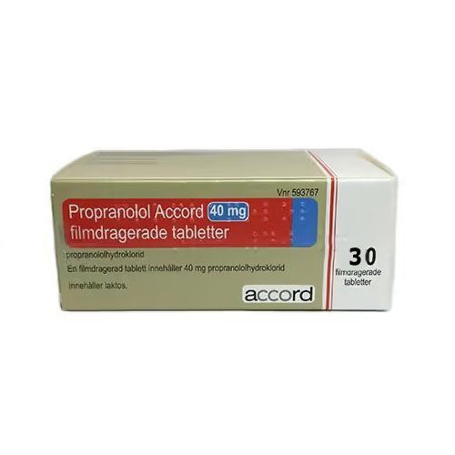Пропранолол Акорд 40 mg х30 филмирани таблетки Accord