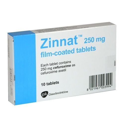Зинат 250мг х10 филмирани таблетки