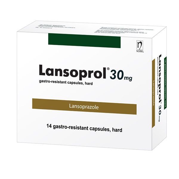 Лансопрол 30 mg х14 стомашно-устойчиви твърди капсули Nobel
