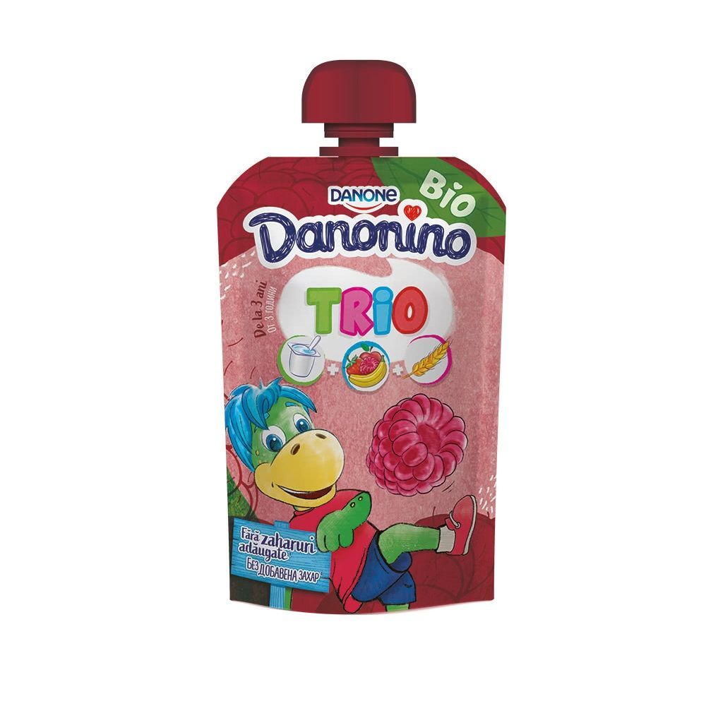 Danonino Trio Био десерт Малина x90 грама