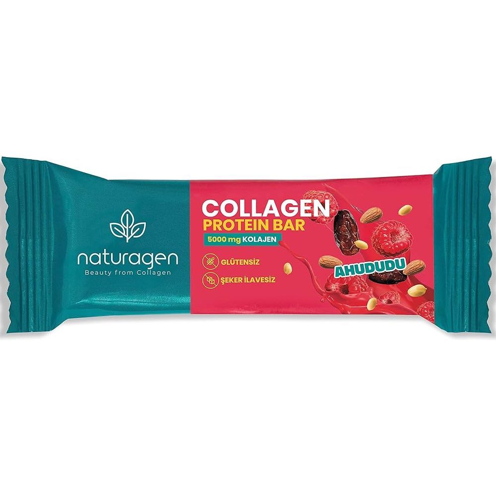 Протеиново колагеново барче с вкус малина х35 г Naturagen