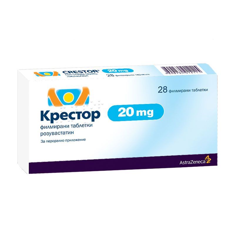 Крестор 20 mg х28 филмирани таблетки, Беста Мед