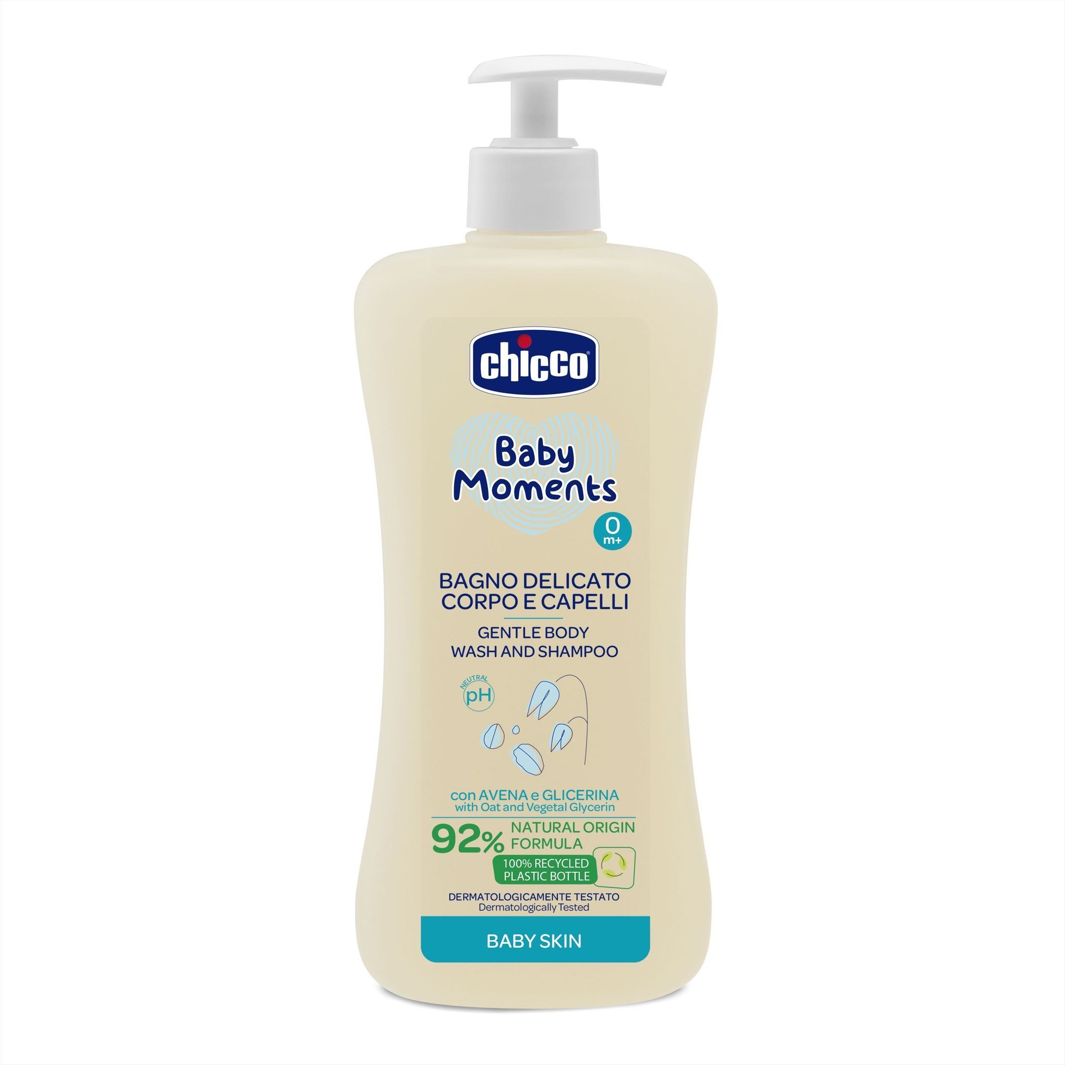 Chicco Бебешки шампоан за коса и тяло x500 мл