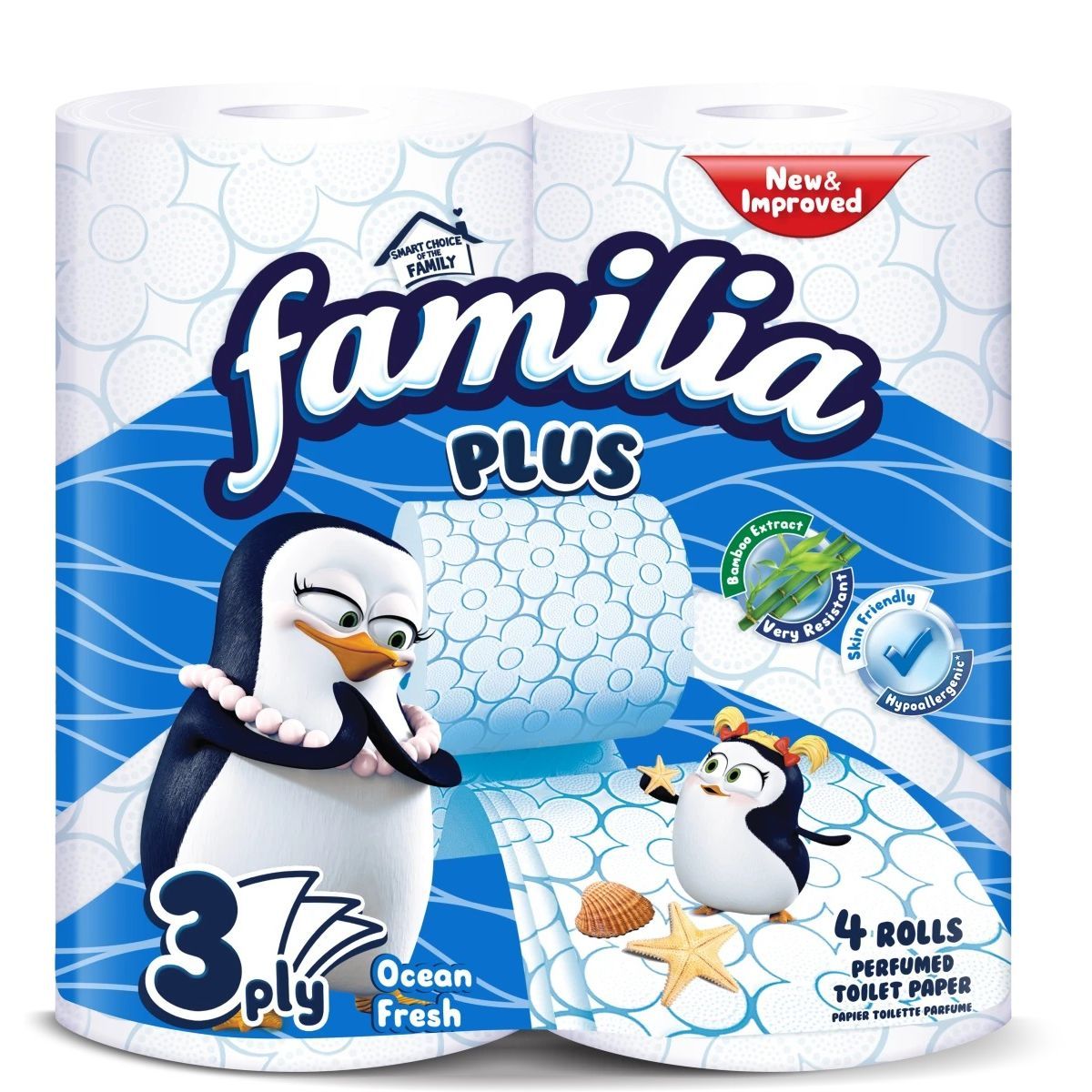 Familia Ocean Fresh Тоалетна хартия x4 броя