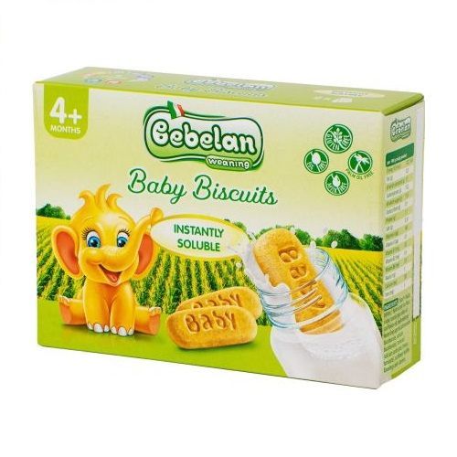 Bebelan Baby Biscuits Бързо разтворими бебешки бисквити за деца над 4 месеца х250 грама