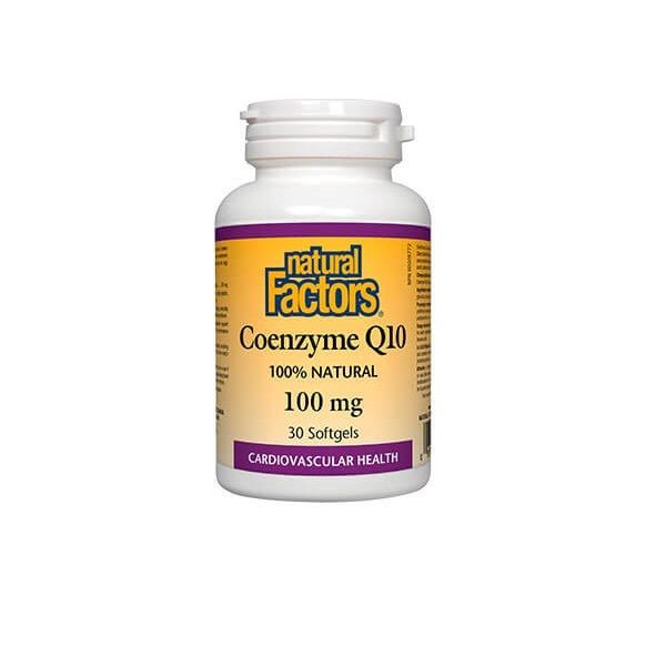 Коензим Q10 За здраво сърце 100 мг x30 софтгел капсули Natural Factors