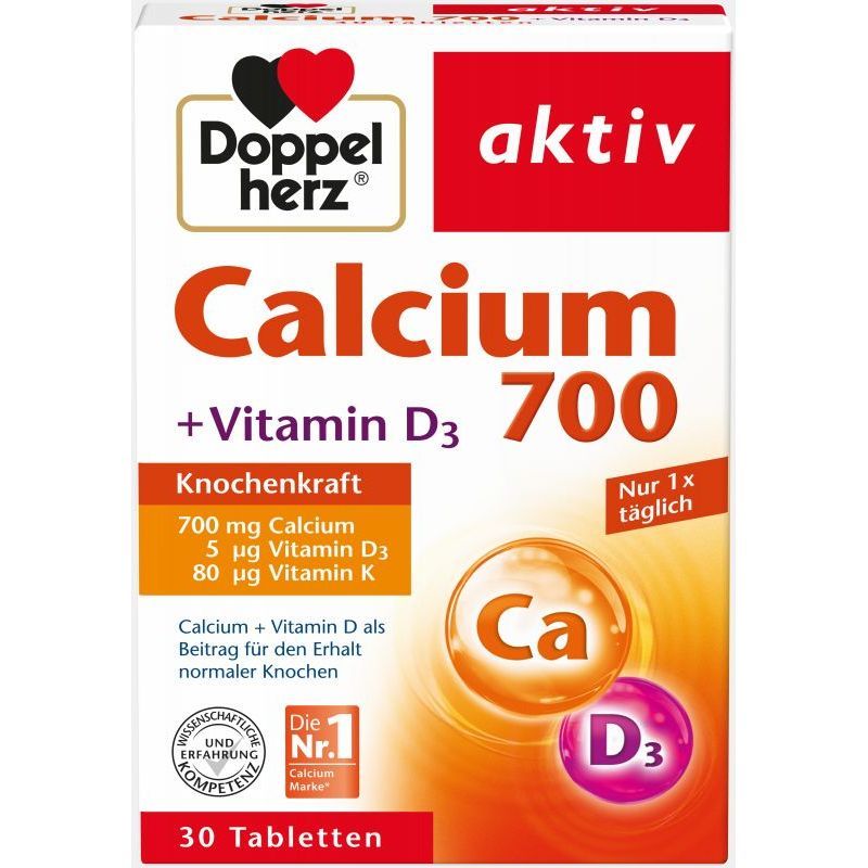 Калций 700 + Витамини D + K х30 таблетки Doppelherz