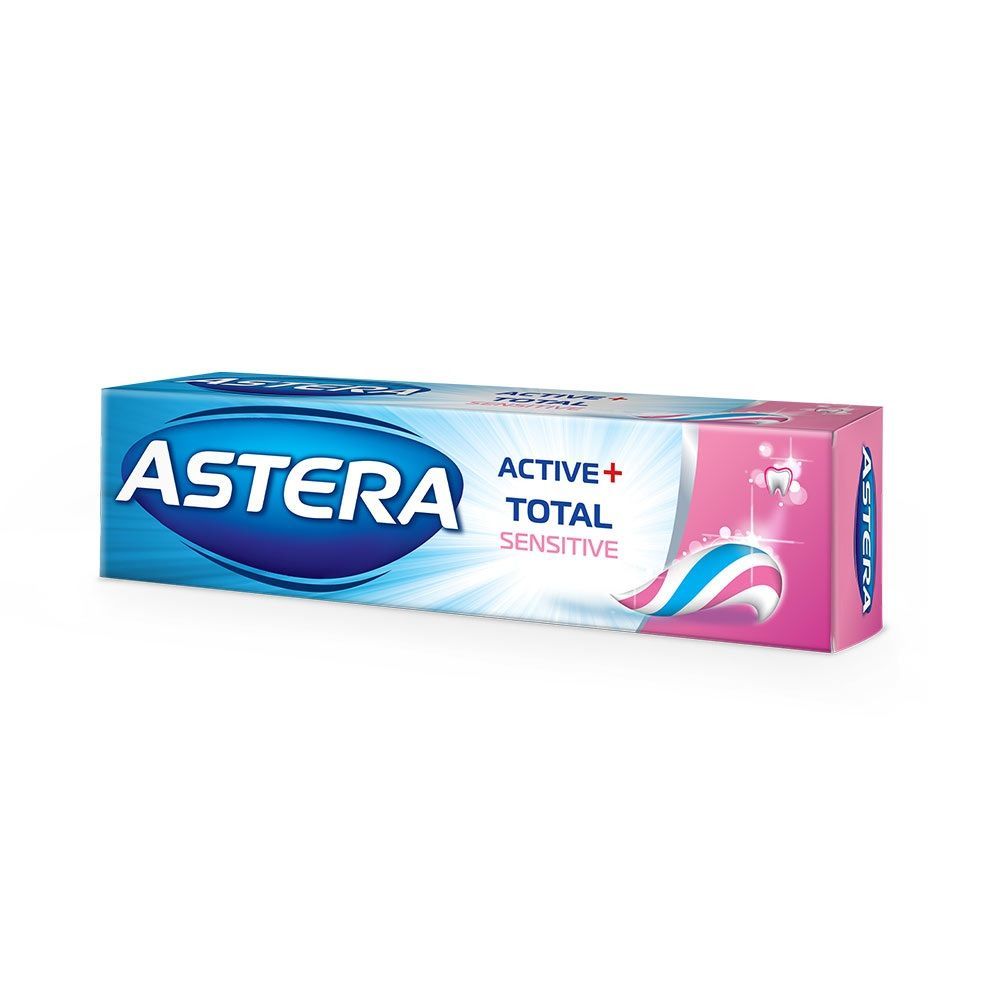 Astera Active+ Total Sensitive Паста за чувствителни зъби и венци x110 грама