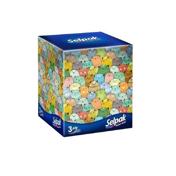 Selpak Super Soft Козметични кърпички x48 броя