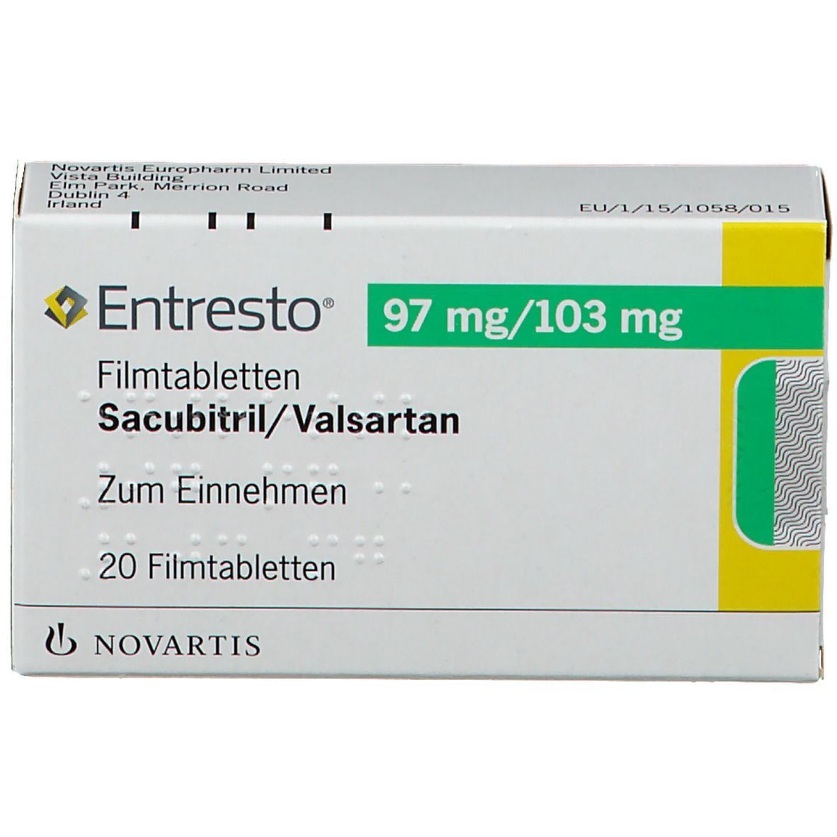 Ентресто 97 mg/103 mg х56жфилмирани таблетки Novartis