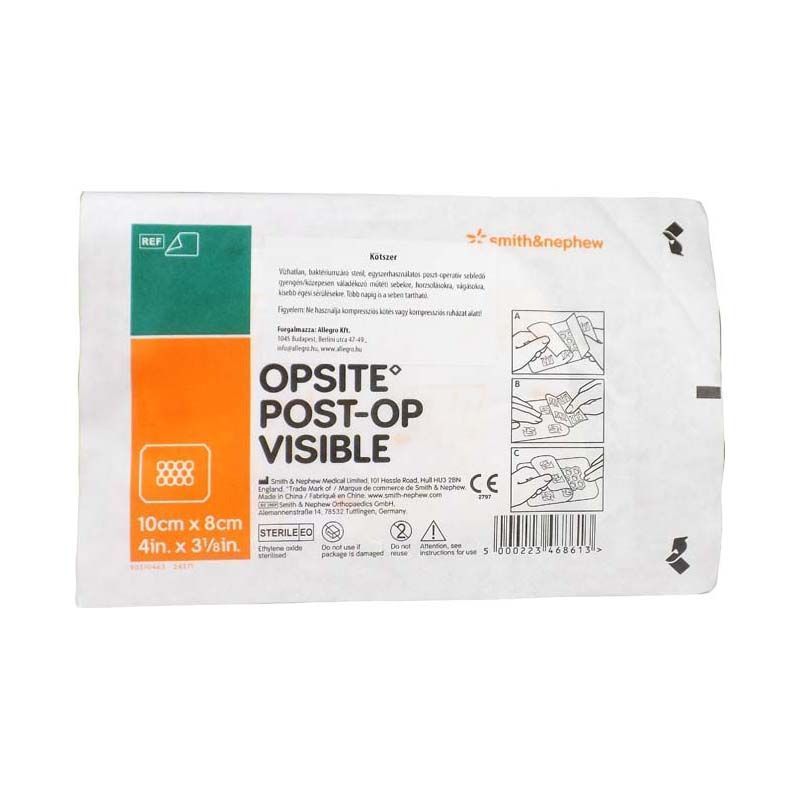 OpSite Post-Op Visible Водоустойчива антибактериална превръзка 8x10 cm х1 брой