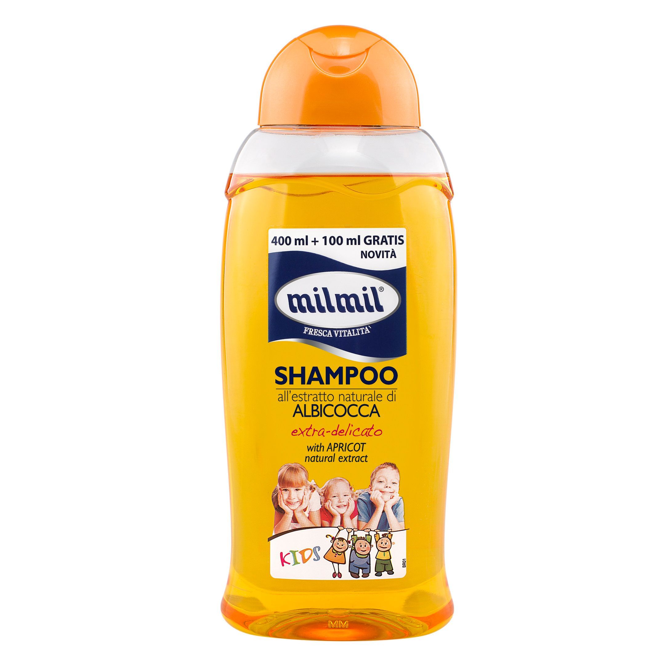 Milmil Kids Детски шампоан с екстракт от кайсия x400 +100 мл