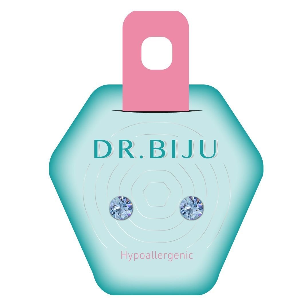 Dr.Biju Хипоалергенни обеци Xirius Light Sapphire 5.3 мм, DXI53C211