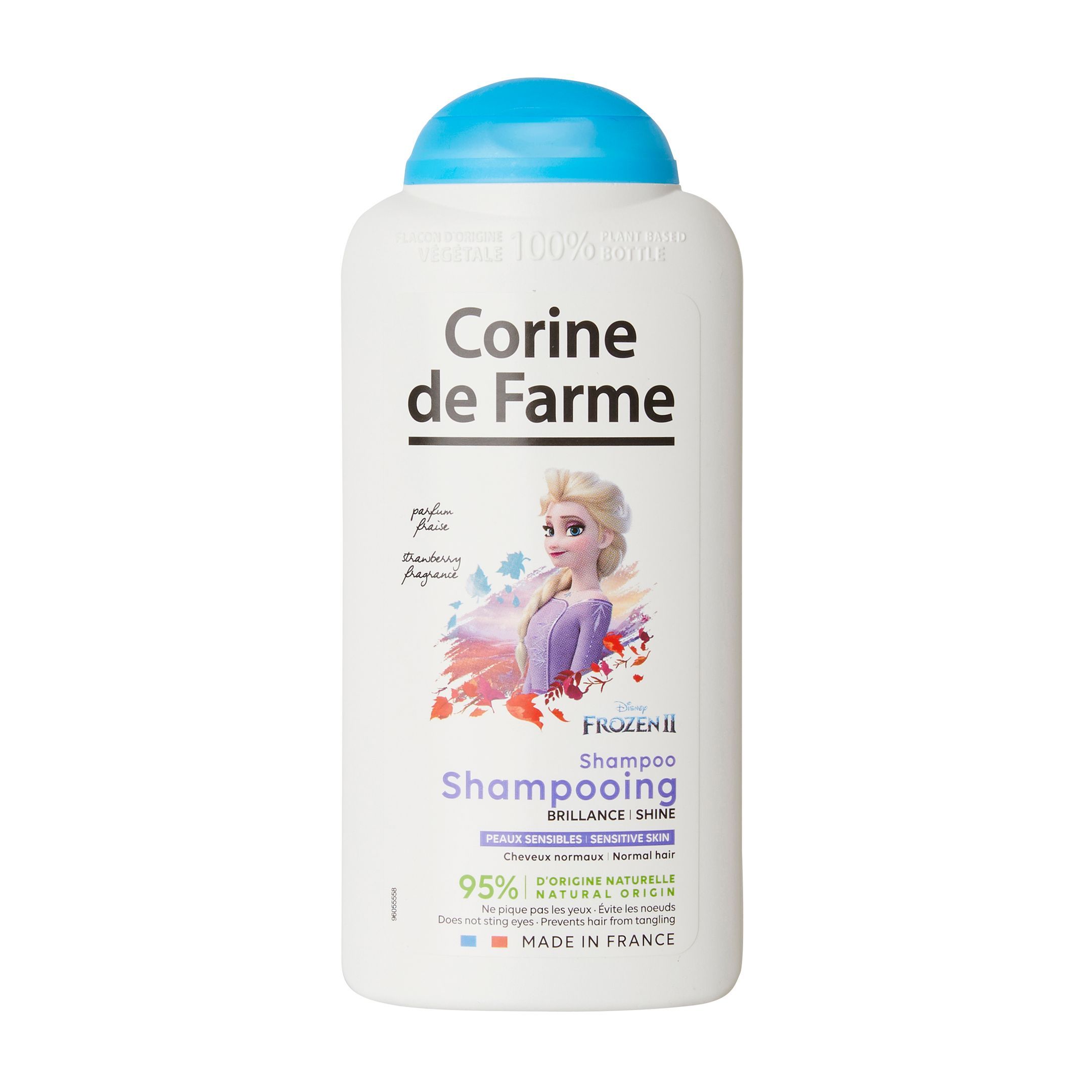 Corine de Farme Disney Frozen II Детски шампоан за коса с аромат на ягода x300 мл