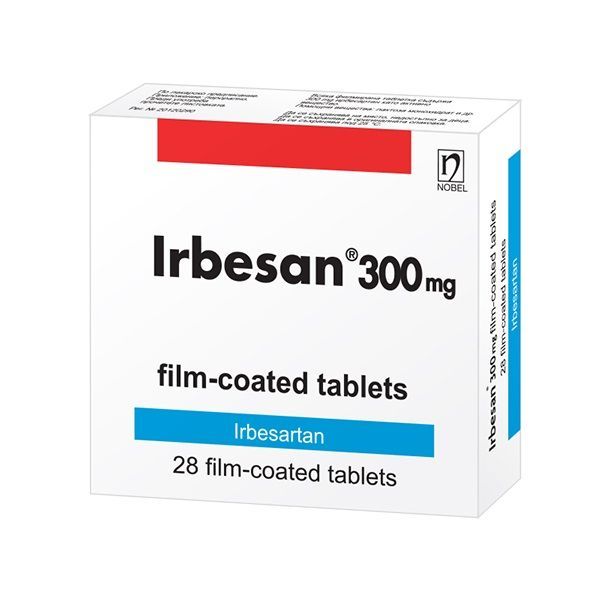 Ирбесан 300 mg х28 филмирани таблетки Nobel