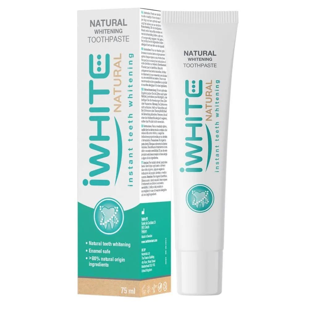 iWhite Natural Избелваща паста за зъби x75 мл