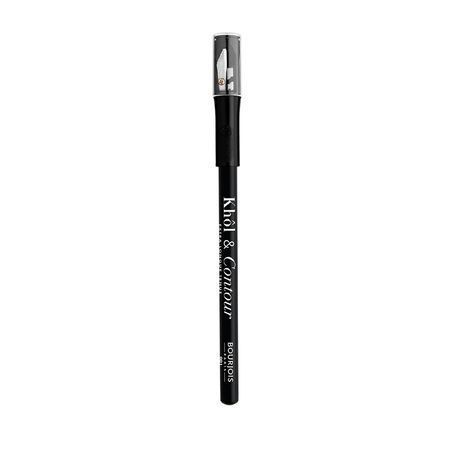 Bourjois Khol & Contour Дълготраен молив за очи с острилка, Black