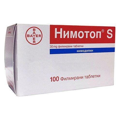 Нимотоп S 30 mg х100 филмирани таблетки BAYER