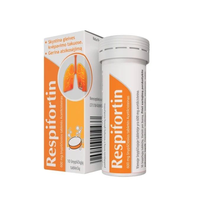 Респифортин при кашлица 600 mg х10 ефервесцентни таблетки Naturprodukt