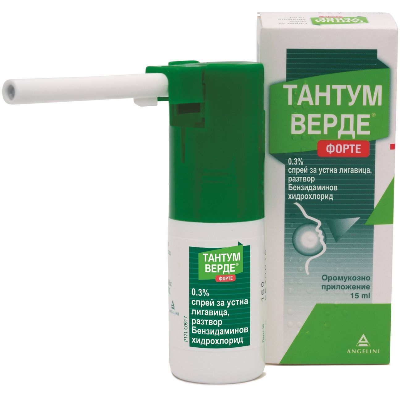 Тантум Верде Форте 0,3% Спрей при простуда и грип x15 мл Angelini