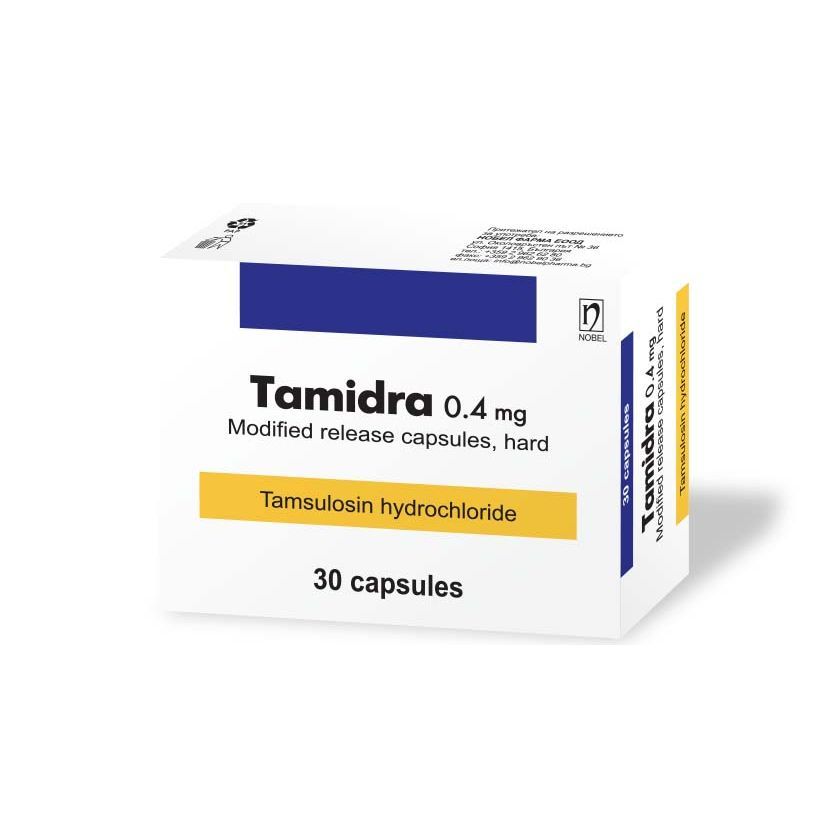 Тамидра 0,4 mg х30 капсули с изменено освобождаване, твърди