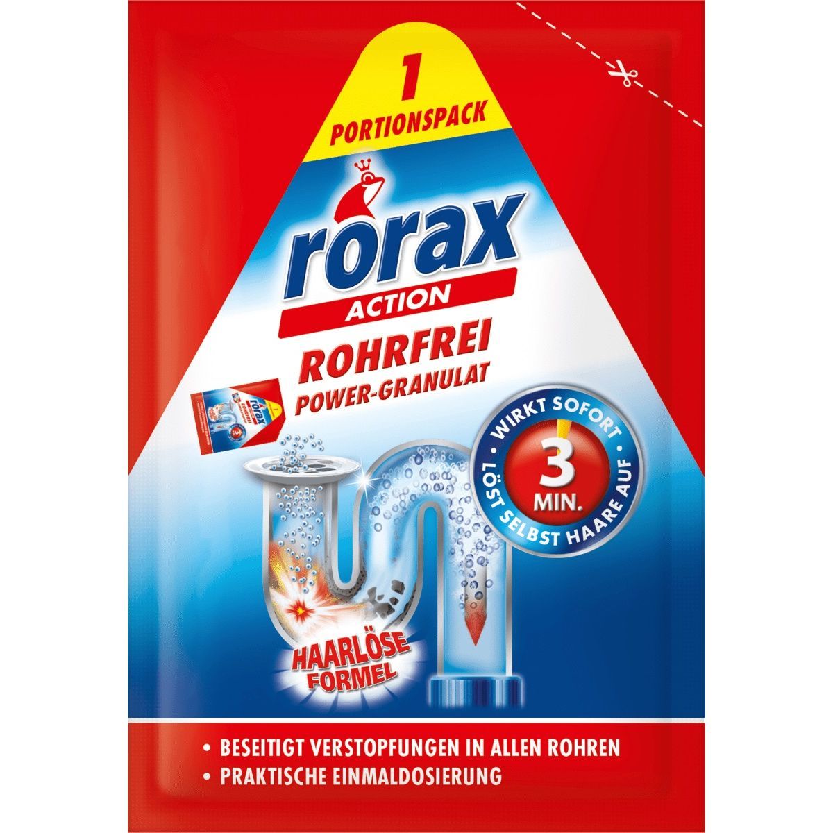 Rorax Action Гранули за почистване и отпушване на канали x60 грама