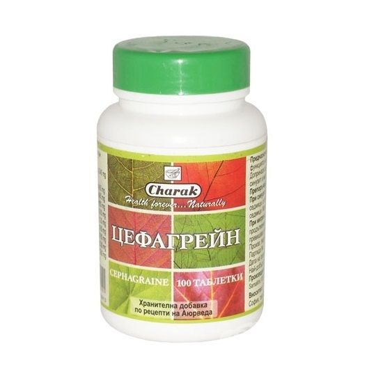 Цефагрейн при синузит и мигрена х100 таблетки Charak