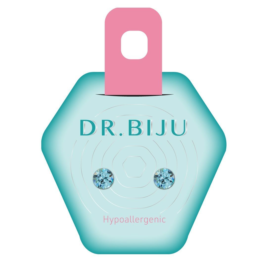 Dr.Biju Хипоалергенни обеци Xirius Aquamarine 5.3 мм, DXI53C202