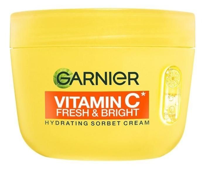Garnier Vitamin C Fresh & Bright Хидратиращ крем за лице с 4% ниацинамид и витамин C х85 мл