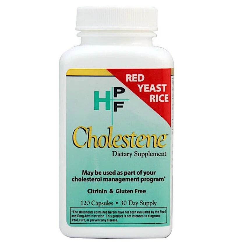 Cholestene (Червен ориз, дрожди) за нормални нива на холестерола 600 mg х120 капсули Healthy Origins
