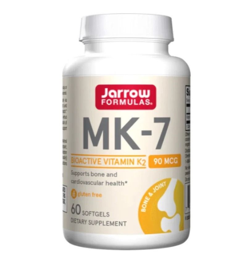 MK-7 Менахинон-7, 90 мкг x90 софтгел таблетки, Jarrow