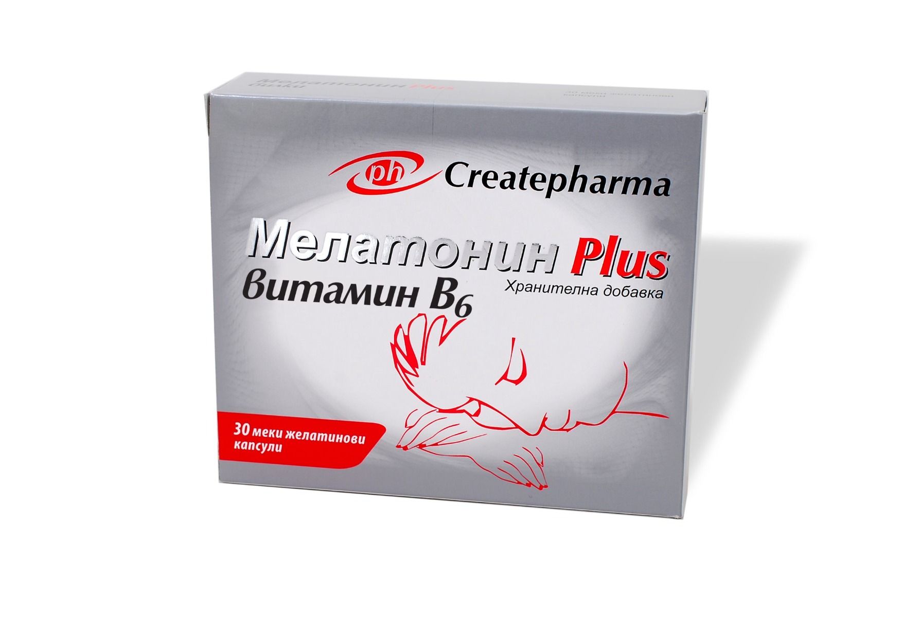 Мелатонин plus витамин В6 x30 меки желатинови капсули Createpharma