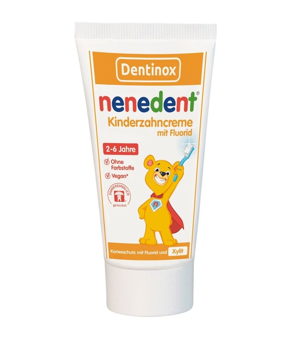 Nenedent Kinder Паста за зъби с флуорид за деца от 2 до 6 години x50 мл