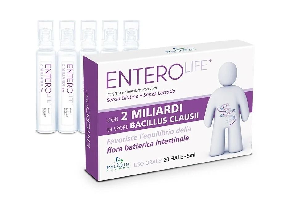 EnteroLife Пробиотик, 4 млрд. пробиотици 5 ml х20 флакона Paladin Pharma