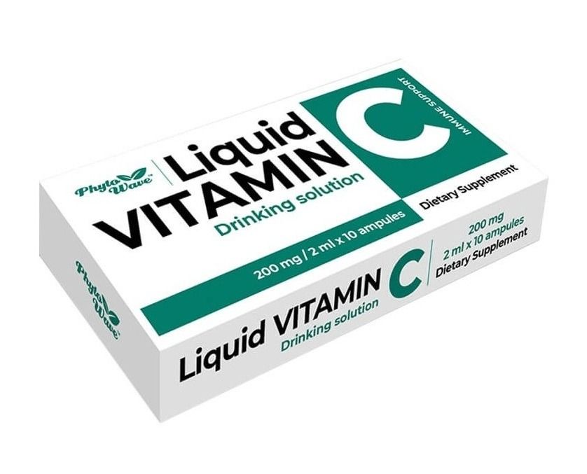 Витамин С 200 mg, 2 ml разтвор х10 ампули Phyto Wave