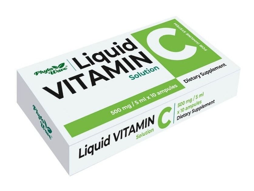 Витамин С 500 mg, 5 ml разтвор х10 ампули Phyto Wave