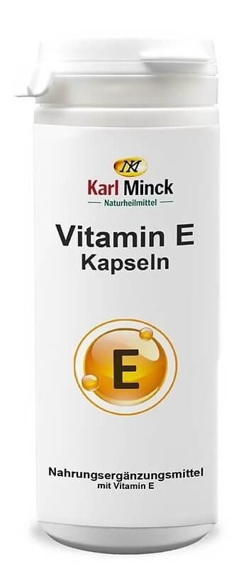 Витамин Е (D-алфа-токоферол) 12 mg х100 капсули Karl Minck