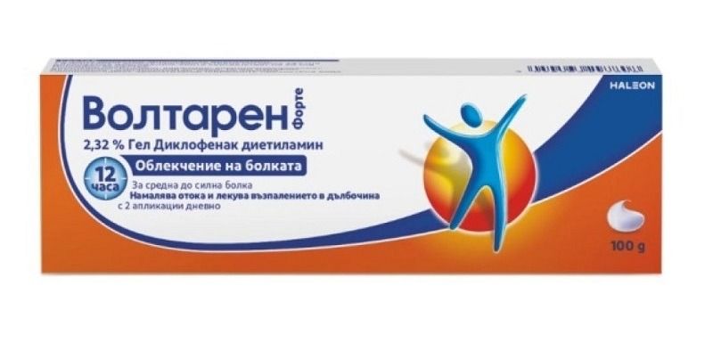 Волтарен Форте Гел Усилена формула за лечение на болка, възпаление и оток при ставите и мускулите 2.32% х100 грама Haleon