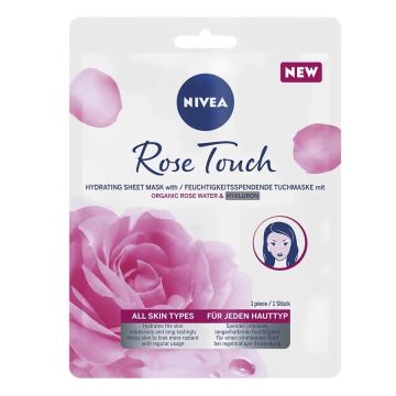 Nivea Rose Touch Лист маска за лице x1 брой