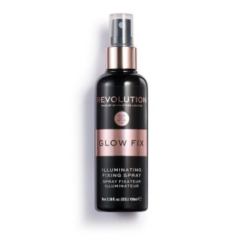 Revolution Glow Fix Озаряващ фиксиращ спрей за грим x100 мл