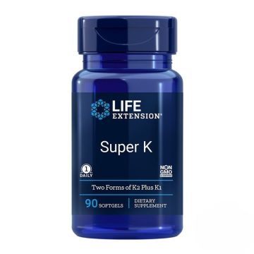 Super K Витамин K1, K2 х90 софтгел капсули Life Extension