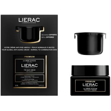 Lierac Premium Комплект Копринен крем против бръчки за нормална до смесена кожа и рефил